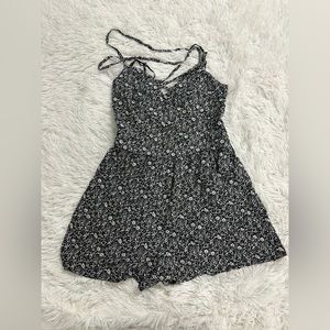 hollister open back romper